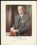 1968 J. Edgar Hoover Signed Photo First Director of FBI  - JSA 