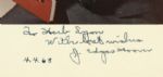 1968 J. Edgar Hoover Signed Photo First Director of FBI  - JSA 