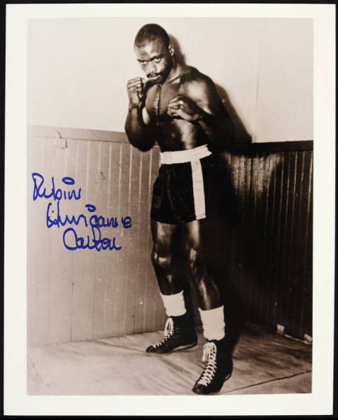 Rubin Hurricane Carter Signed 8" x 10" Photo - JSA 
