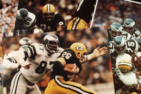 1970s Green Bay Packers 11" x 14" Original Photo - Lot of 5 From Vern Biever Estate - Biever Stamp 