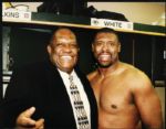 1993-95 Reggie White Green Bay Packers Original 11" x 14" Vern Biever Photo - Lot of 2 With Biever Stamp 