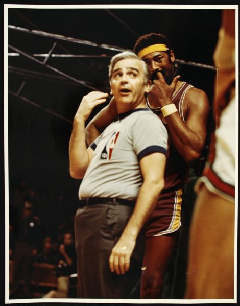 1970s Wilt Chamberlain Los Angeles Lakers At Mecca Original 11" x 14" Photo - Vern Biever Photo & Stamp