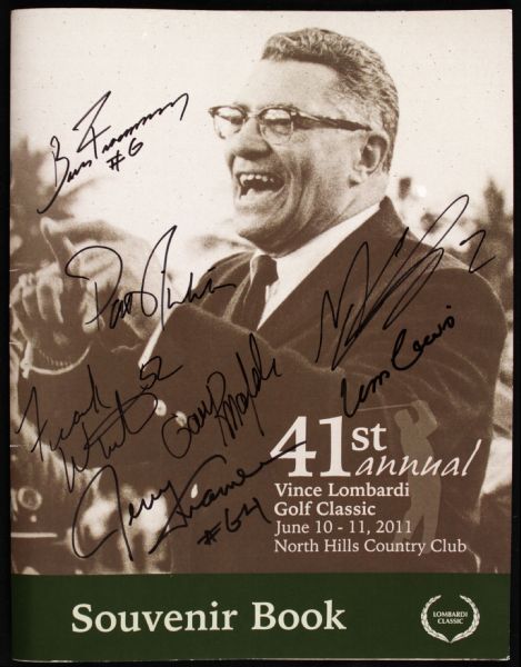 2011 Vince Lombardi Green Bay Packers Golf Classic Signed Program - JSA 