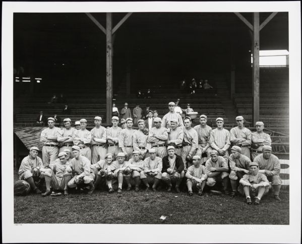 1913-14 New York Giants Jumbo 16" x 20" Original Team Photo (MEARS Photo LOA) - Lot of 3