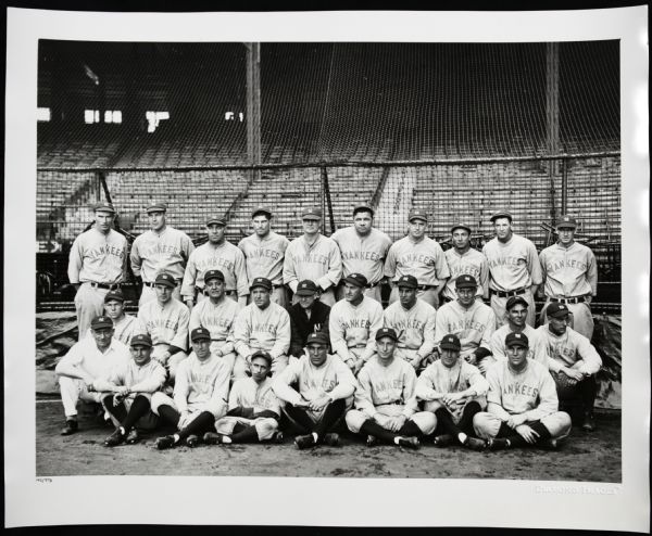 1928 New York Yankees Jumbo 16" x 20" Original Team Photo (MEARS Photo LOA) - Lot of 2