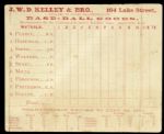 1871 Chicago White Stockings vs. New York Mutuals Scorecard 