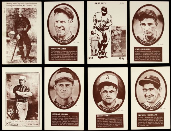 1975 Sport Hobbyist Card - Lot of 21 With King Kelly Babe Ruth Tris Speaker Christy Mathewson 