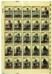 1994 Collectors Edge Edge F/X Uncut Sheet John Elway Joe Montana Troy Aikman Emmitt Smith Jerome Bettis Sterling Sharper Anthony Miller