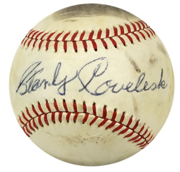 1970-84 Stanley Coveleski Cleveland Indians Single Signed ONL (Feeney) Baseball - JSA 