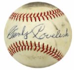 1970-84 Stanley Coveleski Cleveland Indians Single Signed ONL (Feeney) Baseball - JSA 
