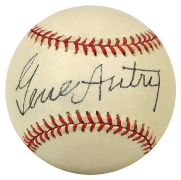 1994-98 Gene Autry California Angels Single Signed OAL (Budig) Baseball - JSA 