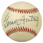 1994-98 Gene Autry California Angels Single Signed OAL (Budig) Baseball - JSA 