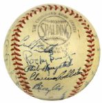 1951 Brooklyn Dodgers Team Signed ONL (Frick) Baseball w/ 24 Sigs. Incl. Jackie Robinson Roy Campanella Duke Snider - JSA Full Letter