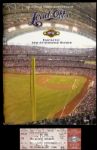 1988-2001 Mark McGwire St. Louis Cardinals Home Run Ticket & Program Sammy Sosa Chicago Cubs Program Ticket - Lot of 3