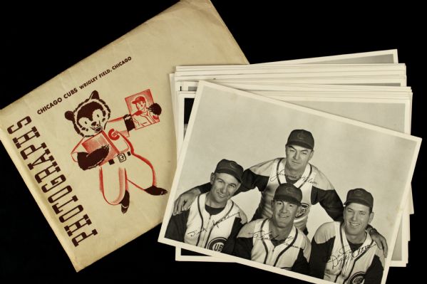 1942 Chicago Cubs Picture Pack - Near Set of 24 With Original Envelope