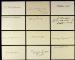 1910-1919 Major League Baseball Debut Signed Index Card - Lot of 51 - JSA 