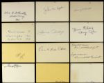 1910-1919 Major League Baseball Debut Signed Index Card - Lot of 51 - JSA 