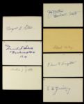 1910-1919 Major League Baseball Debut Signed Index Card - Lot of 51 - JSA 