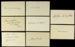 1910-1919 Major League Baseball Debut Signed Index Card - Lot of 51 - JSA 