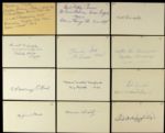 1920-29   Major League Baseball Debut Signed Index Card - Lot of 46 - JSA 