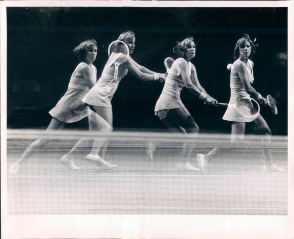 1980s Tennis Greats - Evert, Navratilova Billy Jean King "TSN Collection Archives" Original Photo (Sporting News Collection Hologram/MEARS Photo LOA) - Lot of 66