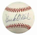 2000-06 Buck ONeill Kansas City Monarchs Single Signed OML (Selig) Baseball - JSA 