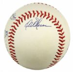 1980s Milwaukee Brewers Greats Signed Baseball w/ Robin Yount Jim Ganter Paul Molitor - Lot of 2 - JSA 