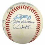 1980s Milwaukee Brewers Greats Signed Baseball w/ Robin Yount Jim Ganter Paul Molitor - Lot of 2 - JSA 