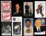 Hockey Greats Signed Collection - Lot of 54 w/ Bobby Hull Bob Clarke Denis Savard - JSA 