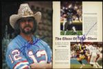 1970s-80s Football Signed Photo & Check Collection - Lot of 26 With Joe Namath Crazylegs Hirsch Dierdorf Dickerson Stabler Boomer - JSA 