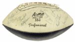 1972 Baltimore Colts Multi Signed Football w/ Johnny Unitas Jim OBrien 13 Sigs. - JSA 