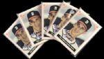 1983 The Warren Spahn Milwaukee Braves Signed Set - Lot of 5 - JSA 