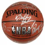 1994-95 Sacramento Kings Team Signed Official NBA Basketball 15 Sigs. With Mitch Richmond Spud Webb - JSA 