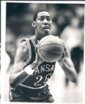 1986-88 Danny Manning Kansas Jayhawks "The Sporting News Collection Archives" Original Photo (Sporting News Collection Hologram/MEARS Photo LOA) - Lot of 7