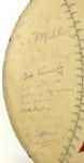1947 Chicago White Sox Signed Oversized 30 Diameter Wood Baseball Shaped Display w/37 Sigs. - JSA 