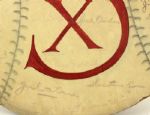 1947 Chicago White Sox Signed Oversized 30 Diameter Wood Baseball Shaped Display w/37 Sigs. - JSA 