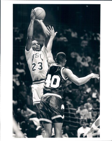 1988-91 Harold Miner USC and Miami Heat "The Sporting News Collection Archives" Original Photo (Sporting News Collection Hologram/MEARS Photo LOA) - Lot of 7