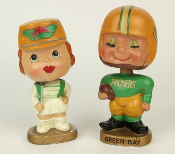 1962-64 Green Bay Packers NFL Kissing Pair - Tough Find