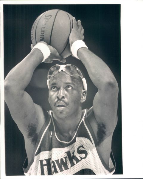 1981-88 Moses Malone Houston Rockets Sixers Bullets "TSN Collection Archives" Original Photo (Sporting News Collection Hologram/MEARS Photo LOA) - Lot of 14