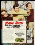 1938 Hunting Fishing Magazine With Babe Ruth New York Yankees Advertisement 