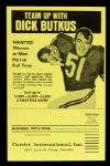 1960s Dick Butkus Chicago Bears Early Cardet International Promotional 