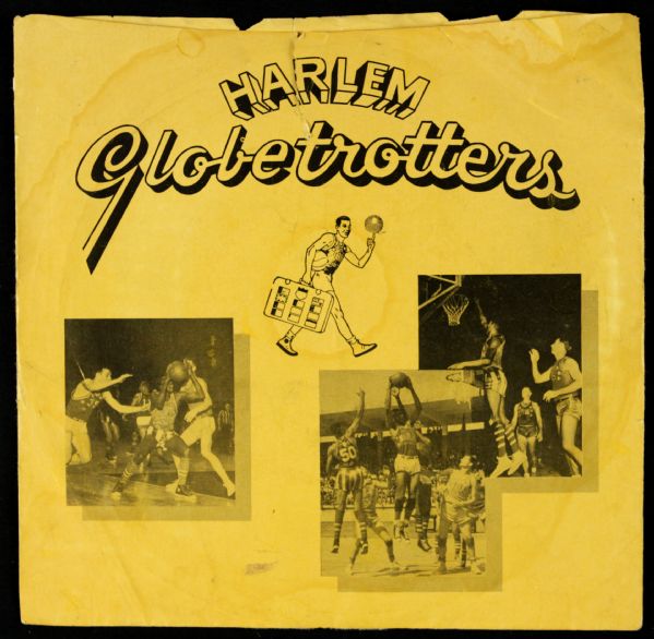 1960s Harlem Globetrotters 45 RPM Record & Sleeve 