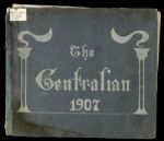 1907 The Centralian Yearbook With Hall of Fame New York Yankees Manager Casey Stengel Baseball Photo 