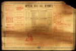1900 Rare Official Base Ball Reports 18 1/4" x 12" Tavern Card August Class A Milwaukee Brewers Managed by Connie Mack 