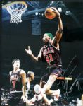 1998 circa Dennis Rodman Chicago Bulls Signed 16" x 20" Photo - JSA