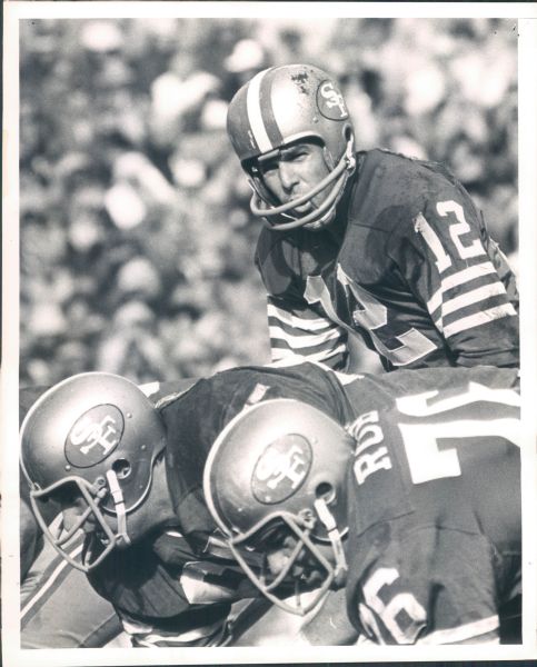 1970-72 John Brodie San Francisco 49ers "The Sporting News Collection Archives" Original Photos (Sporting News Collection Hologram/MEARS Photo LOA) - Lot of 9