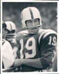 1967-85 Johnny Unitas Baltimore Colts "The Sporting News Collection Archives" Original Photos (Sporting News Collection Hologram/MEARS Photo LOA) - Lot of 5