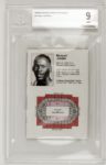 1984-85 Chicago Bulls Michael Jordan Pocket Schedule With Jordan Photo - Graded Beckett MINT 9 