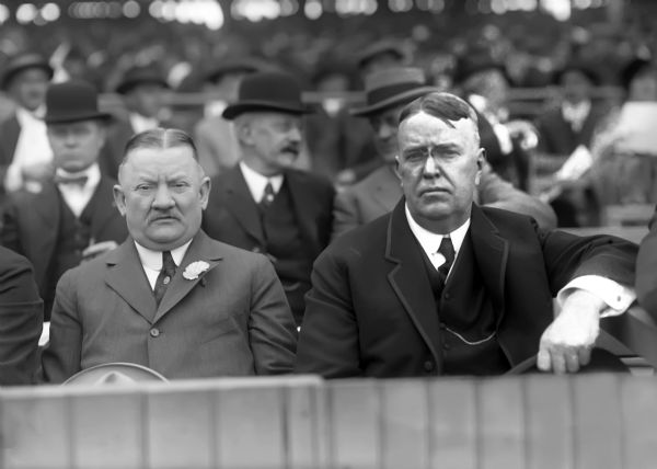 1900-27 Ban Johnson American League Founder Charles Conlon Original 11" x 14" Photo Hand Developed from Glass Plate Negative & Published (The Sporting News Hologram/MEARS Photo LOA)