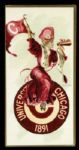 1891 University of Chicago 3" x 6" Card 